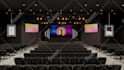 do church design  elevation 3d rendering  interior design