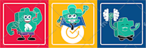 create cute character, cartoon vector