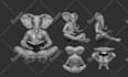 create a 3d animal or creature for 3d printing