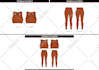 create flat sketch and technical drawing of clothing