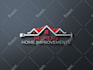 design professional handyman and roofing business logo