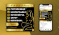 design business and event flyer, brochure