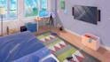 design anime background art for your game, 2d art, or vn