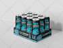 do beverage, energy drink, 12 pack, can, case, tray, packaging and label design
