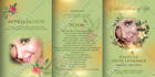 design funeral flyer and program, obituary poster, memorial