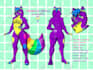 draw you a fullcolor fursona sheet