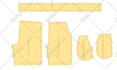 create a digital sewing pattern with size grading using by the autocad