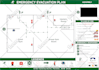 design fire emergency evacuation plan, map, diagram
