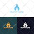 design modern house handyman construction renovation property branding kit logo
