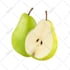 design attractive fruits and vegetables isolated on white background