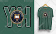 create retro college lettering prints