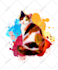 create watercolor splash  animal tshirt design