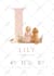 create custom baby birth stats print with name illustration