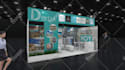 design a professional 3d exhibition stand or trade show booth