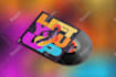 design creative music album cover art or music song artwork