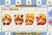 create chibi twitch emotes, discord emoji and sub badges