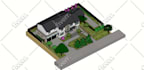 draw 3d with sketchup from eksisting building and landscape