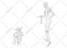create clean, modern line art illustration for any purpose