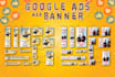 design website banners and headers, google display banner ads, custom web banner