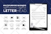 design professional letterhead editable in ms word
