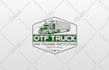 do real estate, construction, excavation, crane, bulldozer and trucking logo