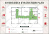 design fire emergency evacuation plan, fire escape diagram or map quickly