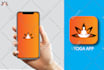 design clean modern mobile app logo or app icon