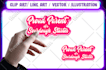 draw clip art , sticker , illustration and vector art