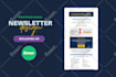 design and code email newsletter, emailer or email template
