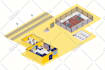 draw high quality vector or isometric map illustrations