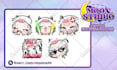 create cute chibi emotes or badges for twitch tiktok vtuber