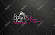 create hair salon, boutique, feminine logo