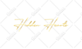 do modern handwritten signature logo