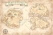hand draw vintage maps for treasure hunts, books, prints