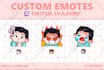 draw custom emotes or badges for your twitch or discord