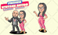 draw retro cartoon vintage character for mascot and logo