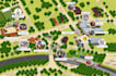 draw beautiful map in vector illustration