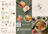 design a modern restaurant menu, food menu, or cafe menu