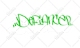 create graffiti tags with spray texture for your logo