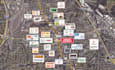 design and redesign retail trade aerial map for offering memorandum brochure
