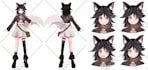 draw a reference sheet anime style