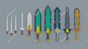 create low poly models, game props or asset packs