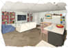 digital sketch architecture and interior design, concept art