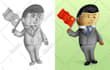 draw cartoon, anime, super hero portrait or concept art