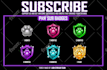 make icons sub badges for twitch, discord, and kick