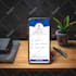 design nfc digital business card with qr code