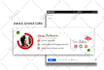 design clickable HTML email signature for gmail and outlook