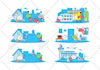 design flat vector illustration in cartoon style