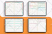 custom design etsy hyperlinked digital planner, digital journal and calendar