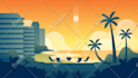 create illustration vector for nature , mountain and other